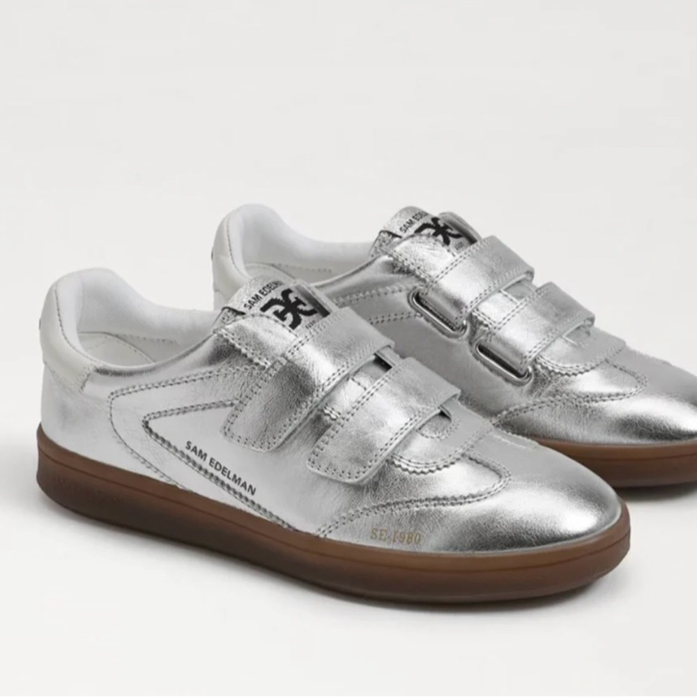 Sam Edelman Shiny Silver Casual Shoes